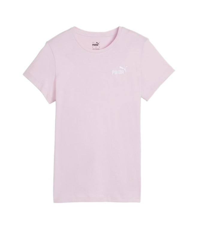 Camiseta Puma Essentials + Embroidery Lila Mujer