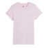 Camiseta Puma Essentials + Embroidery Lila Mujer