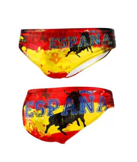 Bañador Waterpolo Turbo Hombre Spain Bull Tag 2015 Rojo