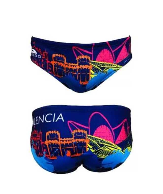 Bañador Waterpolo Turbo Valencia Skyline Marino