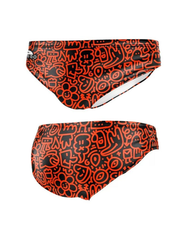 Bañador Waterpolo Turbo Keith 2022 Naranja