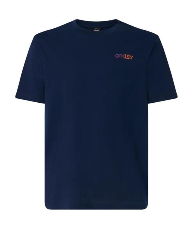 Camiseta Oakley Fingerprint B1B Azul Marino Hombre