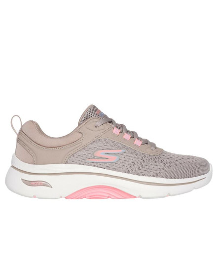 Zapatillas Skechers Go Walk Arch Fit 2.0 Mujer Beige