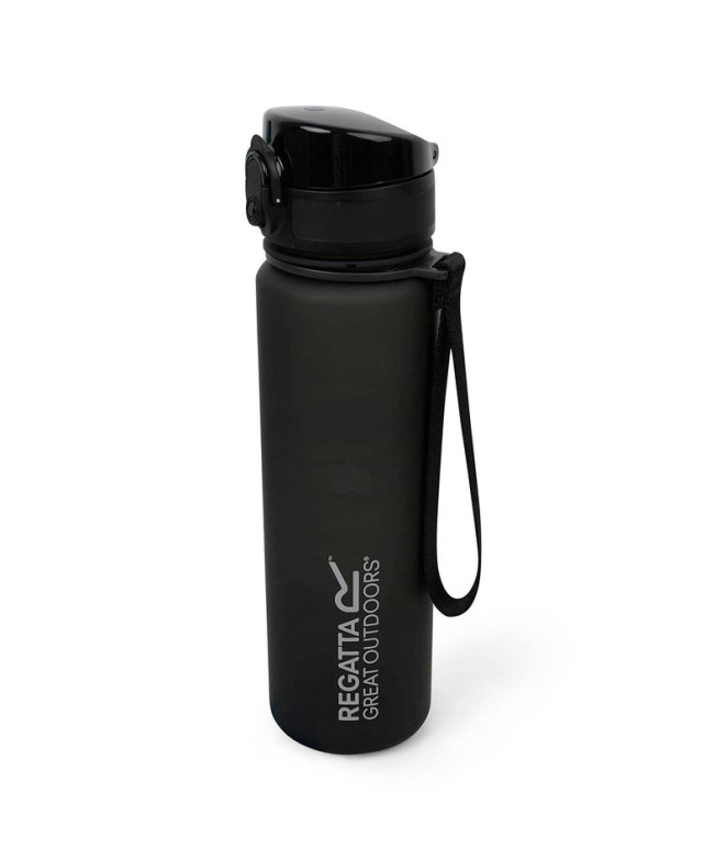 Botella de Camping Regatta 0.6L Tritan Flip Negro