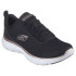 Zapatillas Skechers Flex Appeal 5.0 Mujer Black Mesh/Rose Gold Trim