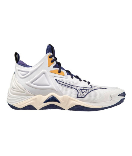 Zapatillas de Voleibol Mizuno Wave Momentum 3 Mid Blanco