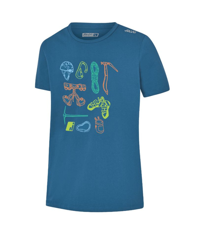 Camiseta de Montaña Joluvi Climbing Elements Azul
