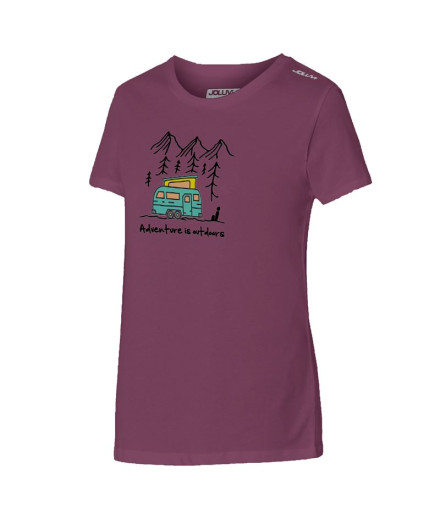 Camiseta de Montaña Joluvi Adventure Montañas Mujer Oquidea