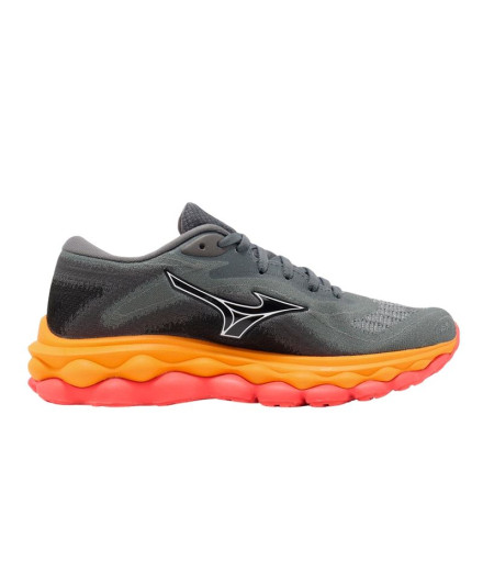 Zapatillas De Running Mizuno Wave Sky 7 Mujer Gris Oscuro