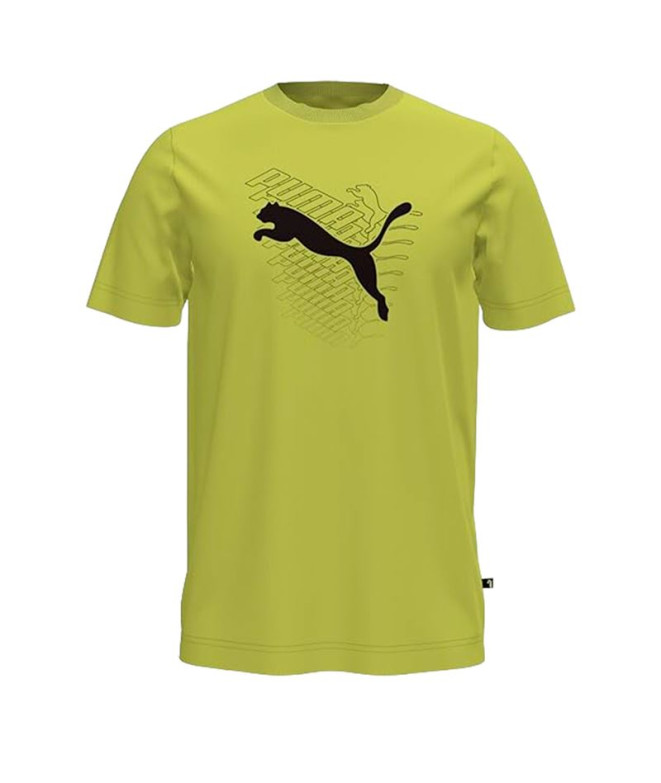 Camiseta Puma Graphics Cat Amarillo Hombre