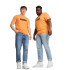Camiseta Puma Essentials+ 2 Col Logo Naranja Hombre