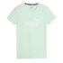 Camiseta Puma Essentials Logo Verde Mujer