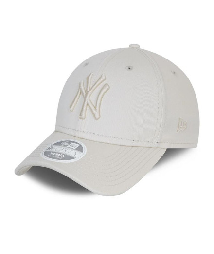 Gorra New Era New York Yankees Tonal 9FORTY Mujer Crema