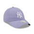 Gorra New Era New York Yankees League Essential Mujer Lila 9FORTY