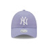 Gorra New Era New York Yankees League Essential Mujer Lila 9FORTY