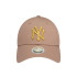 Gorra New Era New York Yankees Metallic 9FORTY Mujer Marrón