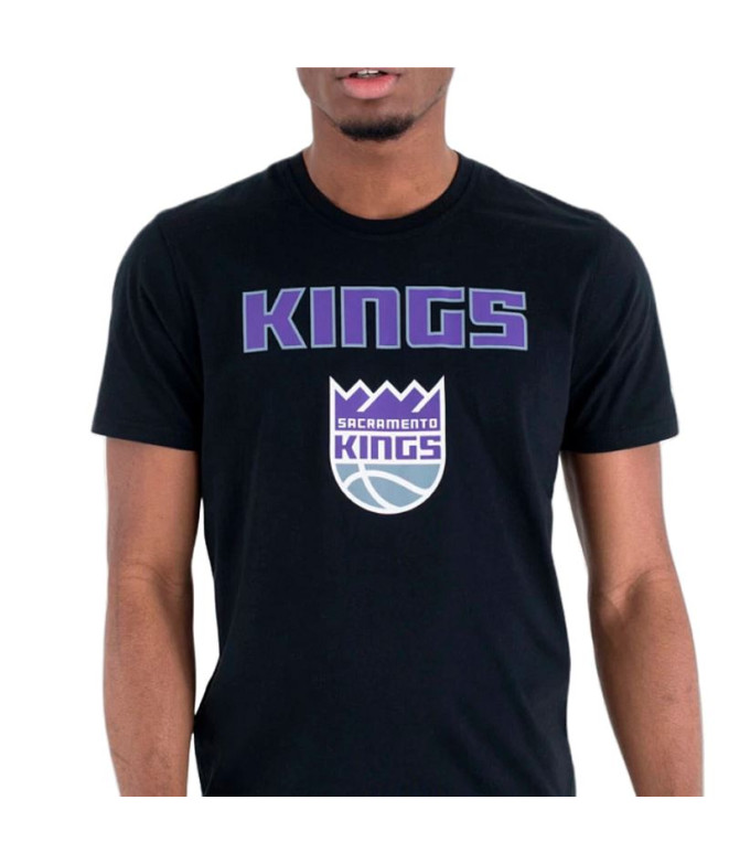 Camiseta New Era Sacramento Kings NBA Negro Hombre