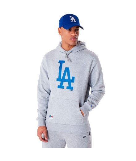 Sudadera New Era MLB Regular LA Dodgers Gris Hombre
