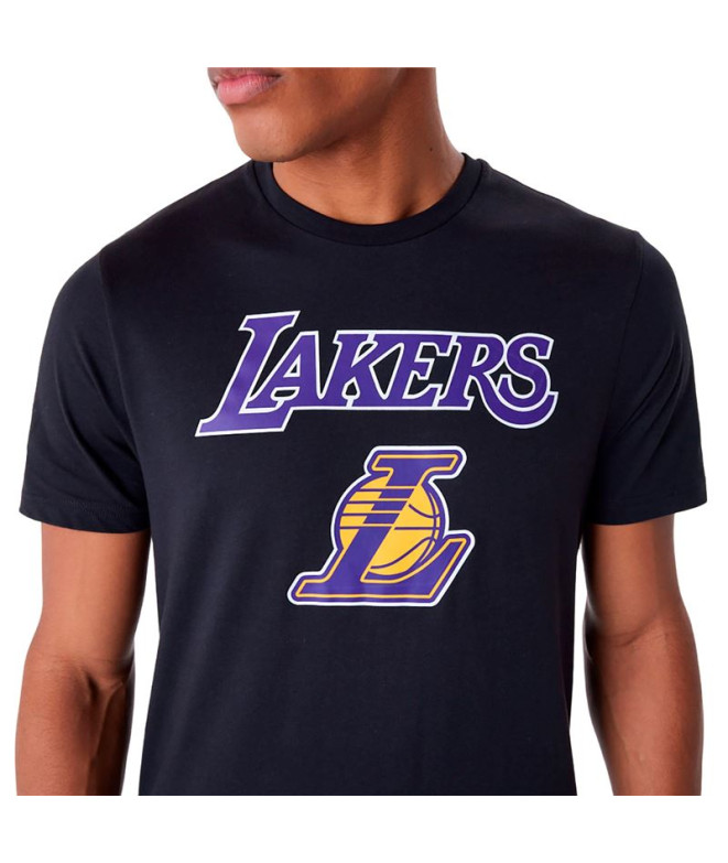 Camiseta New Era NBA Regular LA Lakers Negro...
