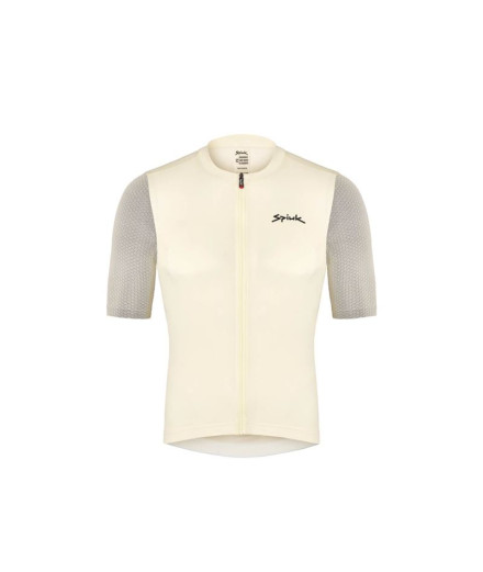 Maillot de ciclismo Spiuk MC Anatomic Hombre Blanco Perla