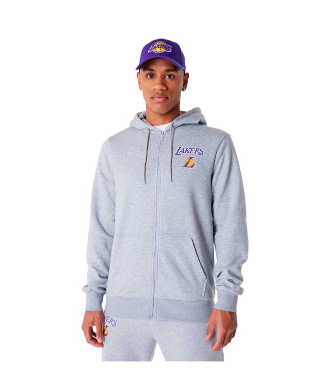 Chaqueta New Era NBA Essentials LA Lakers Gris...