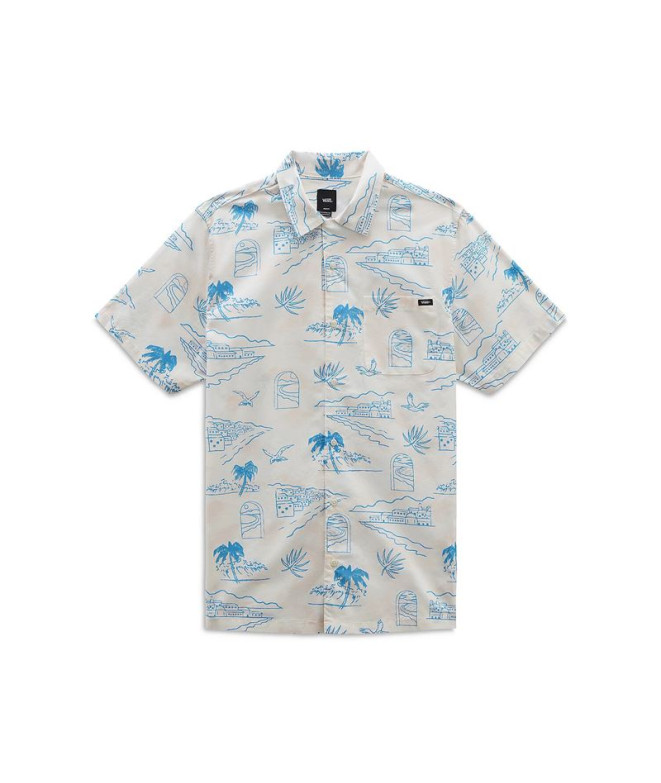 Camisa Vans Davista Ss Woven Marshmallow Hombre