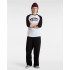 Camiseta Vans Style 76 Raglan Blanco/Negro Hombre