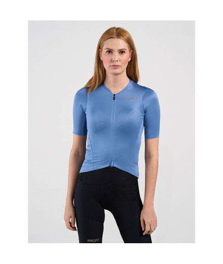 Maillot de ciclismo Spiuk MC Profit Summer Mujer Azul