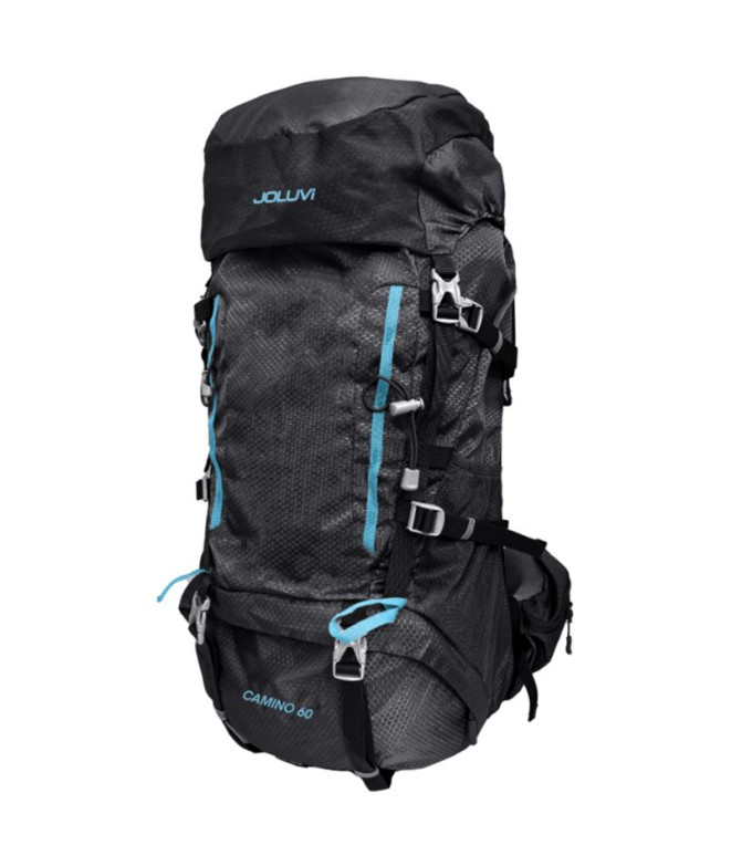 Mochila de Montaña Joluvi Camino 60+10 Negro