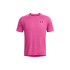 Camiseta de Fitness Under Armour Tech Textured Hombre Rosa