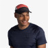 Gorra de Running Buff Domus Negro/Coral