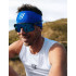 Cinta de pelo de Running Compressport On/Off Dazzling Azul/Blanco