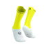 Calcetines de ciclismo Compressport Pro Racing v4.0 Bike Blanco/Amarillo