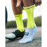 Calcetines de ciclismo Compressport Pro Racing v4.0 Bike Blanco/Amarillo