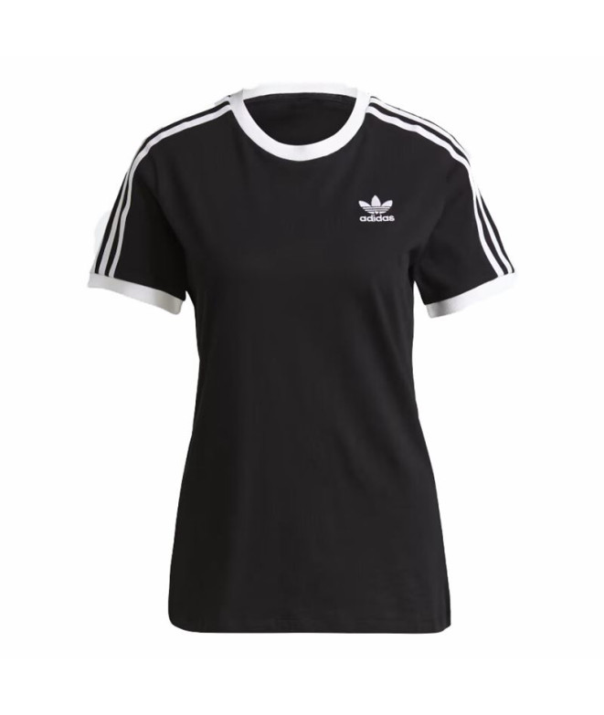 Camiseta adidas 3 Bandas Mujer Negro