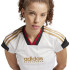 Camiseta adidas Tiro Cut 3 Bandas Cropped Mujer Blanco/Negro