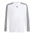 Camiseta adidas Train Essentials Logo Longsleeve Infantil Blanco/Negro