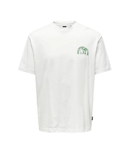 Camiseta Only & Sons Onskylan Rlx Icon Cloud Dancer...