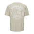 Camiseta Only & Sons Onskylan Rlx Icon Silver Lining Hombre Beige