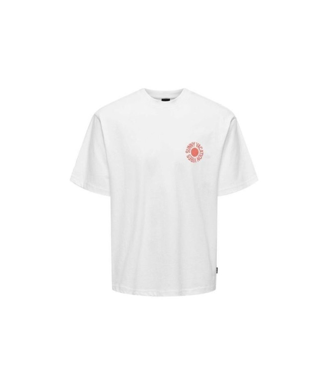Camiseta Only & Sons Kasen Rlx Bright White...