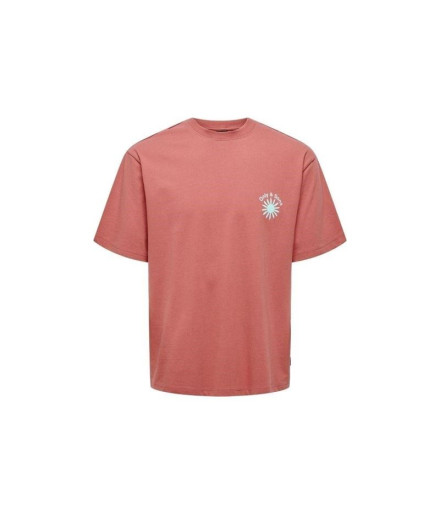 Camiseta Only & Sons Onskasen Rlx Dusty Cedar Hombre