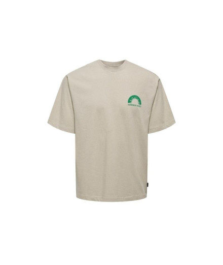Camiseta Only & Sons Onskasen Rlx Silver Lining Hombre