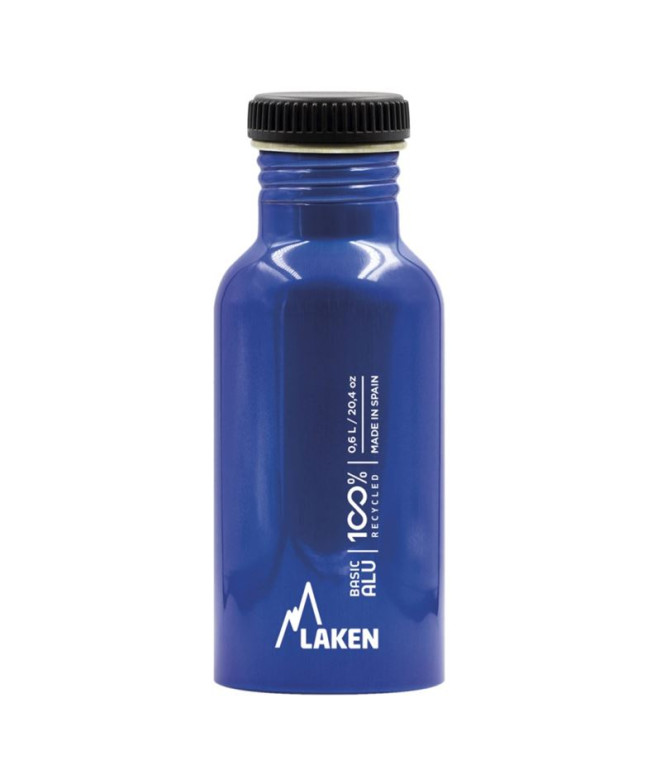 Botella basic Laken Aluminio 0,75 l T.Plain Azul