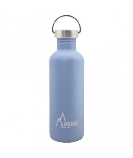 Botella de acero inoxidable Basic 1L S/S Tapón Azul