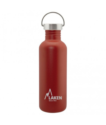 Botella de acero inoxidable Basic 1L S/S Tapón Rojo
