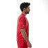 Camiseta de Pádel Drop Shot Benara Lima Rojo/Blanco Hombre