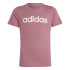 Camiseta adidas Essentials Linear Logo Cotton Slim Fit Niña Rosa