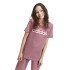 Camiseta adidas Essentials Linear Logo Cotton Slim Fit Niña Rosa