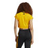 Camiseta adidas Tiro Cut 3 Bandas Cropped Mujer Naranja