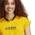 Camiseta adidas Tiro Cut 3 Bandas Cropped Mujer Naranja